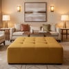 Peter Island - Goldenrod Upholstered Ottoman | Architectural Fabrics