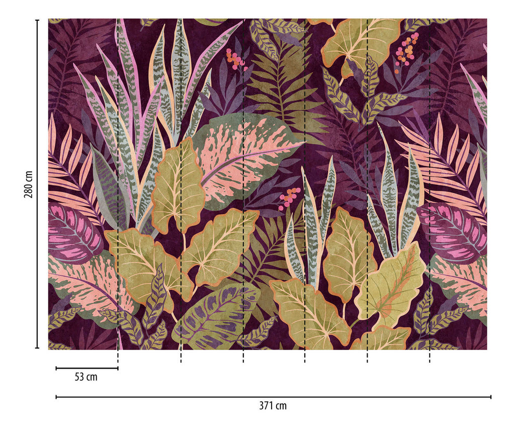 The Wall Purple Wallcovering | AS Creation