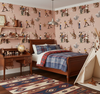 The Original Yeeha 1950's Cowboy -Blush Pink Mid-Century Modern | Architectural Wallcoverings - Boys Adventure Bedroom Room Setting