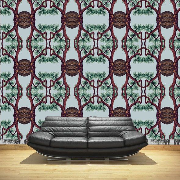 Black Forest Wallpaper - Blue Ice CUSTOM