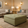 Rum Punch - Balsamic Upholstered Ottoman | Architectural Fabrics