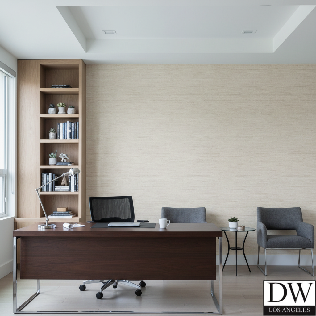 Marseilles Vinyl | Hollywood Wallcoverings - Corporate Office commercial room setting