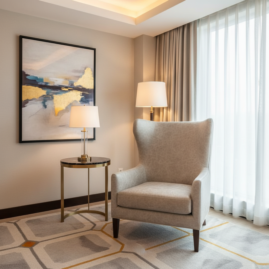 Runaway Bay - Greige Upholstered Chair | Architectural Fabrics