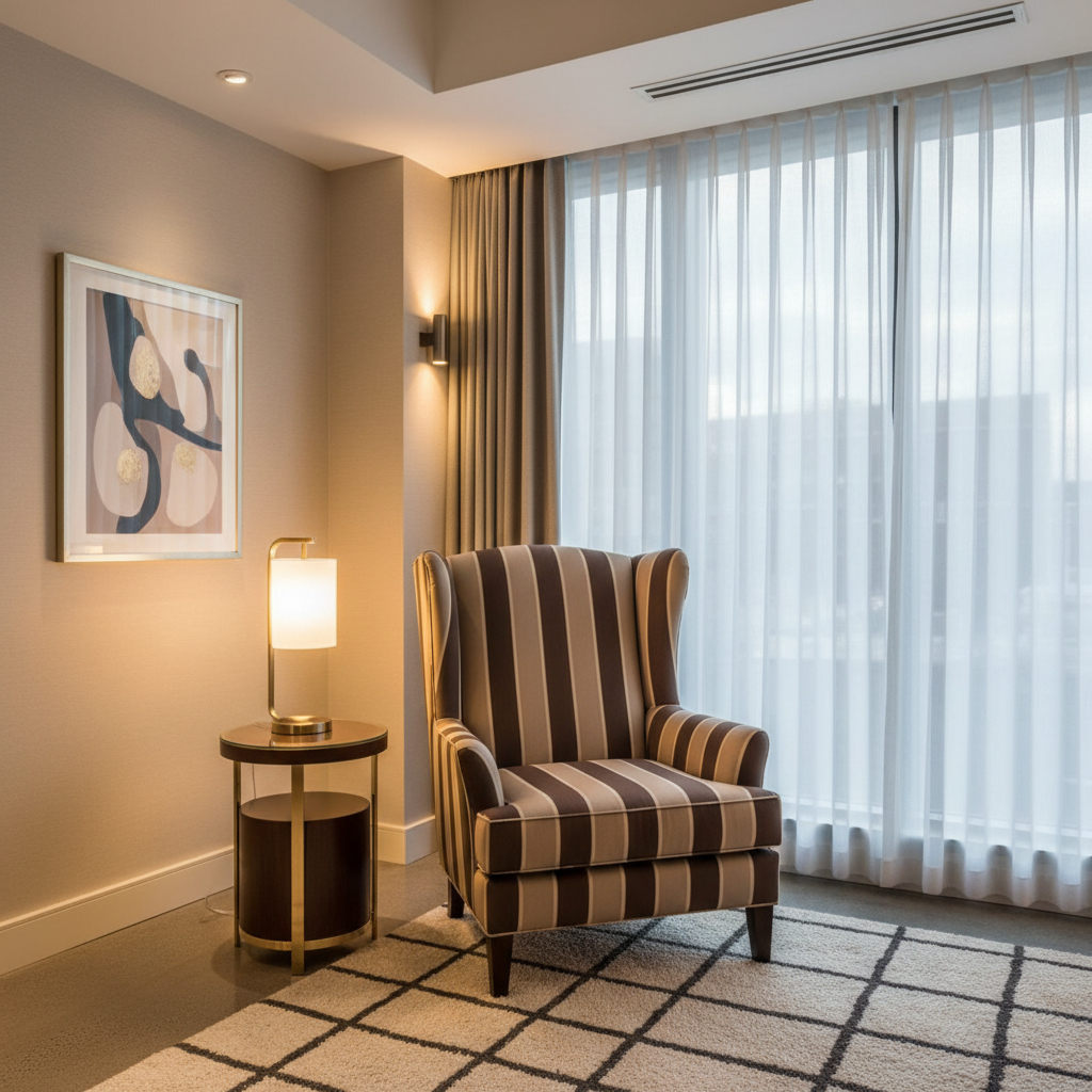 Bedford Neutra Upholstered Chair | Architectural Fabrics