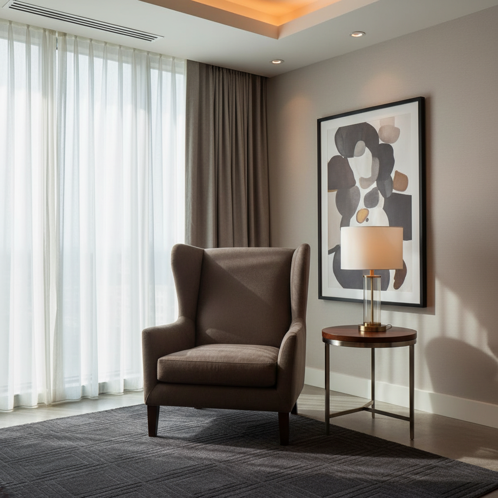 Maya Riviera - Espresso Upholstered Chair | Architectural Fabrics