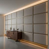 Algiers - Limestone Performance Vinyl Upholstered Wall Panel | Architectural Fabrics