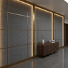 Woven Tweed Texture Charcoal Tweed Upholstered Wall Panel | Architectural Fabrics