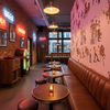 The Original Yeeha 1950's Cowboy - Pink Mid-Century Modern | Architectural Wallcoverings - Retro Western Lounge Room Setting