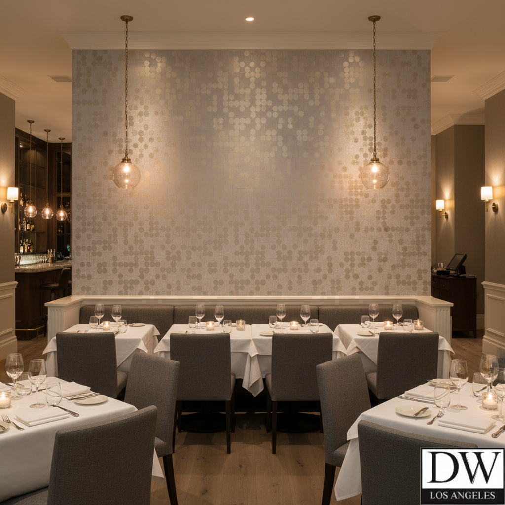 Nice Reima | Hollywood Wallcoverings - Restaurant Dining commercial room setting