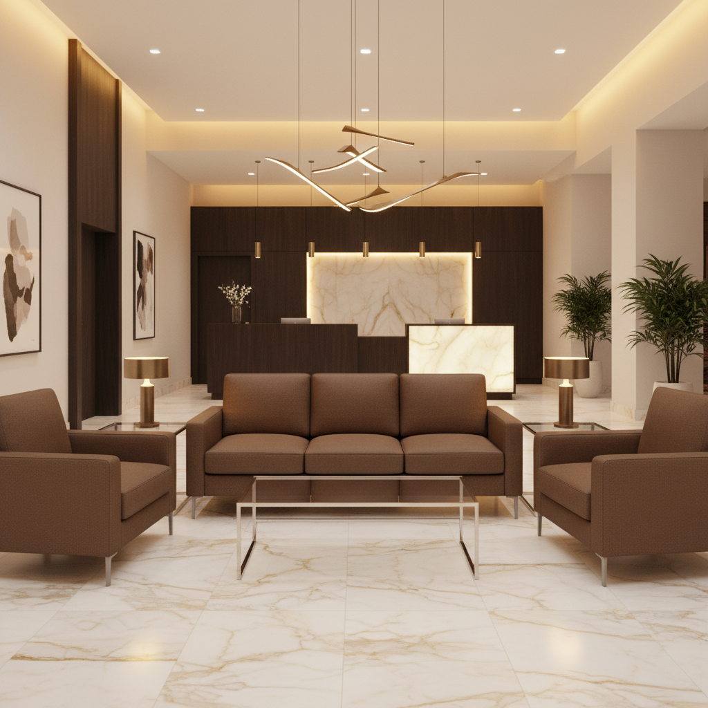 Savannah Bay - Chocolate Upholstered Sofa | Architectural Fabrics