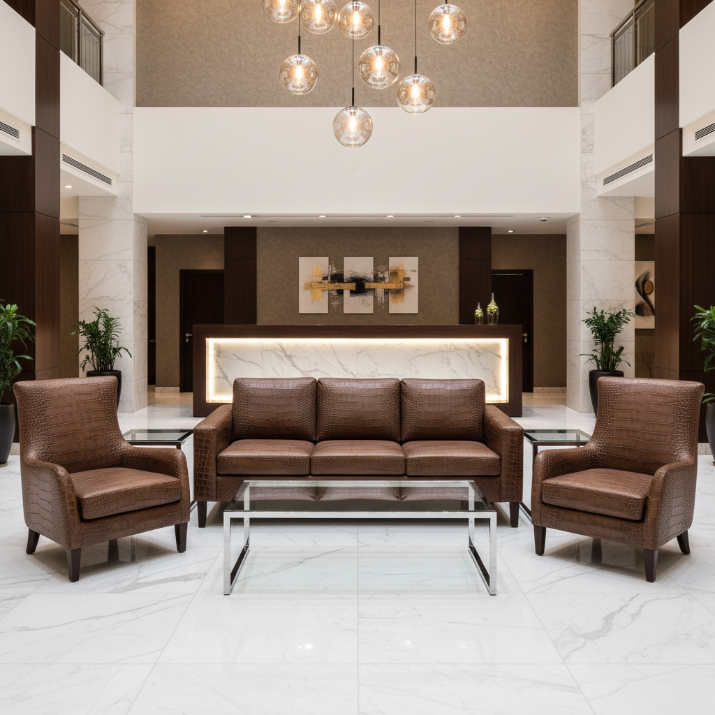 Norman Island - Fudge Upholstered Sofa | Architectural Fabrics