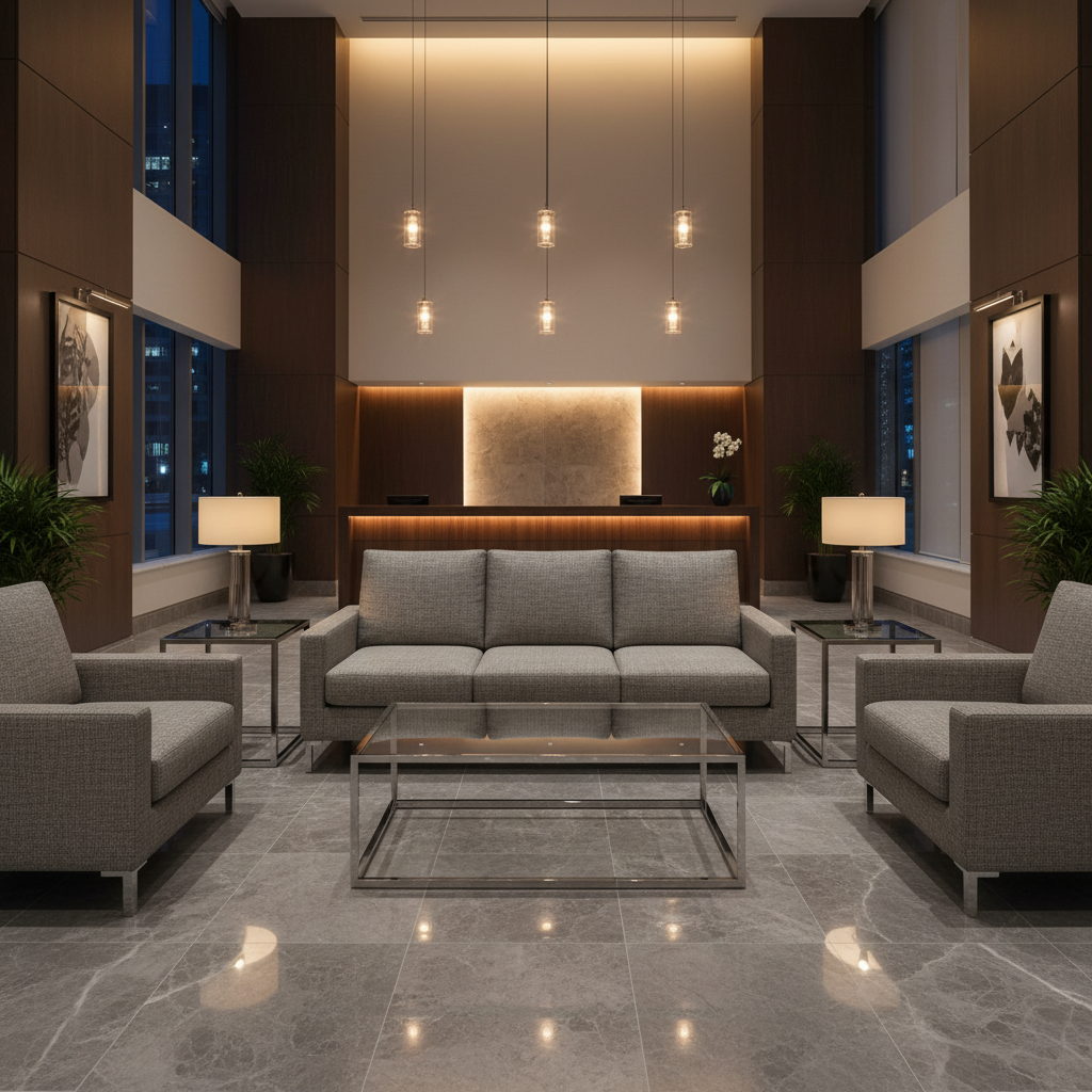 Fine Woven Texture Gunmetal Grey Upholstered Sofa | Architectural Fabrics