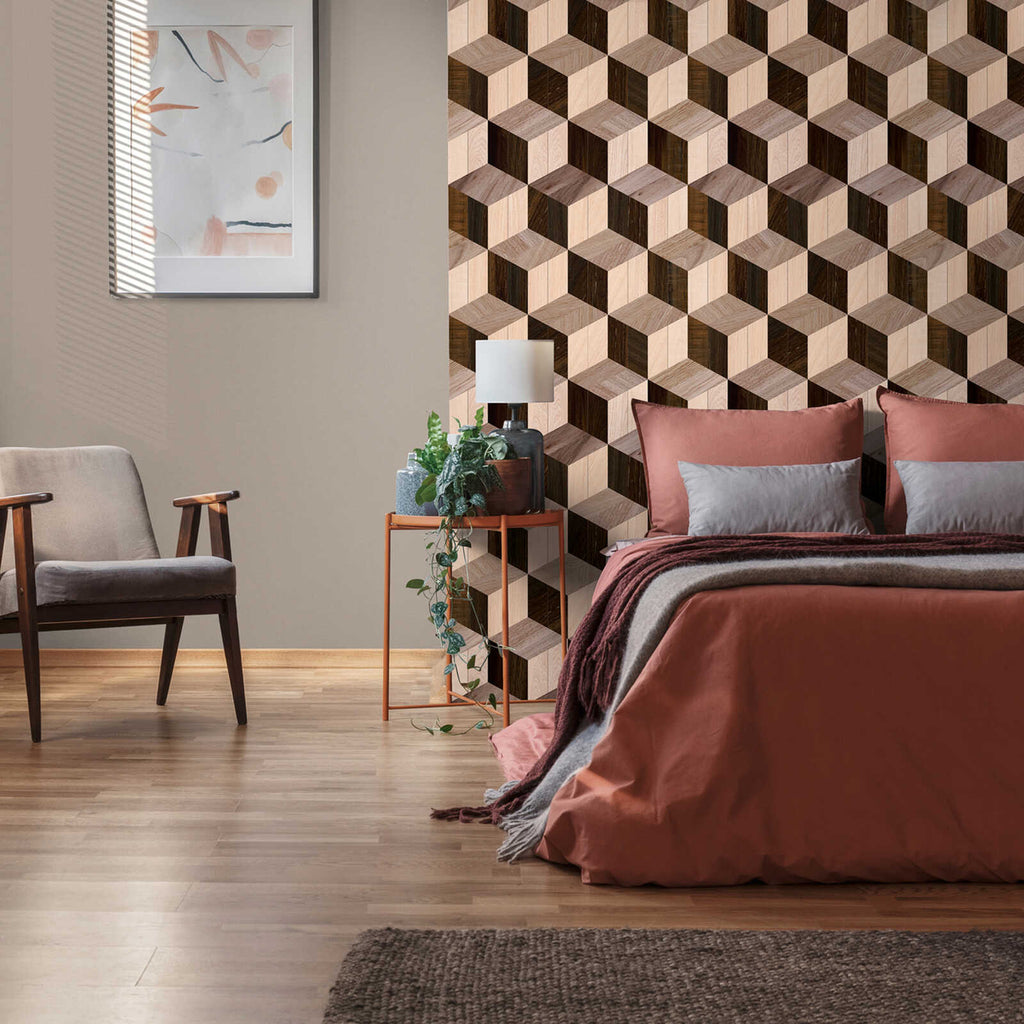 Livingwalls Design Panel the Wall 3 Beige Wallcovering | AS Creation