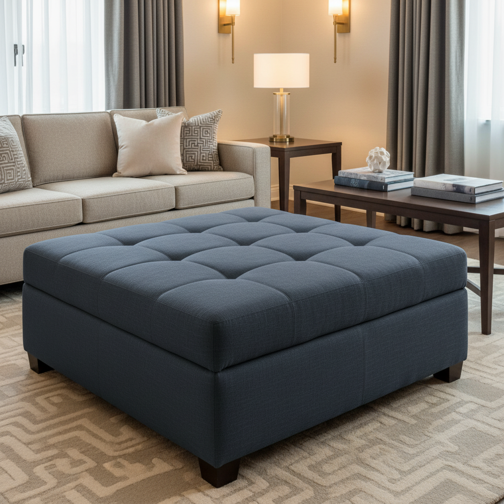Marigot - Bay Upholstered Ottoman | Architectural Fabrics