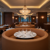 Aire Pebbled - Russet Clay Breathable Polyurethane Upholstered Banquette | Architectural Fabrics