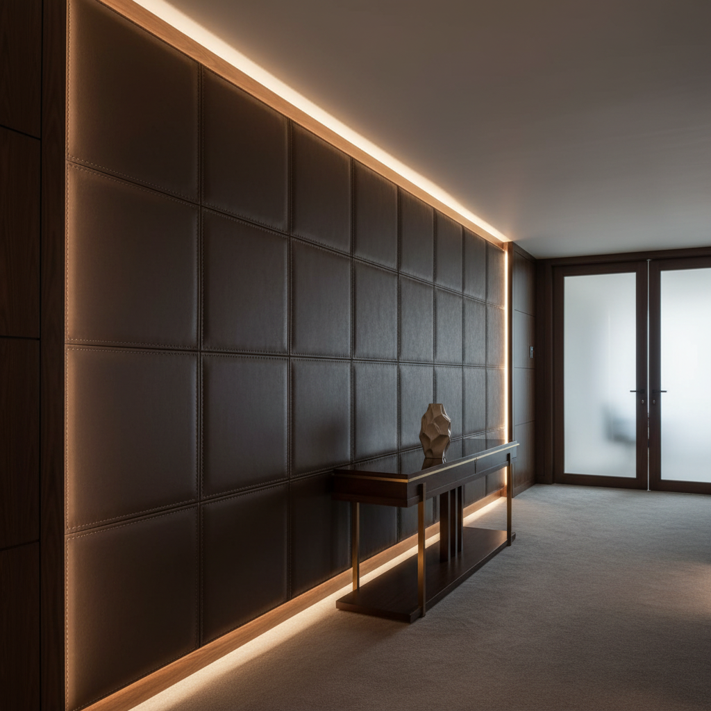 Puerto Plata - Mahogany Upholstered Wall Panel | Architectural Fabrics