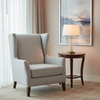 Fine Woven Texture Silver Grey Upholstered Chair | Architectural Fabrics