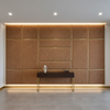 Aragon - Cocoa Bean Performance Vinyl Upholstered Wall Panel | Architectural Fabrics