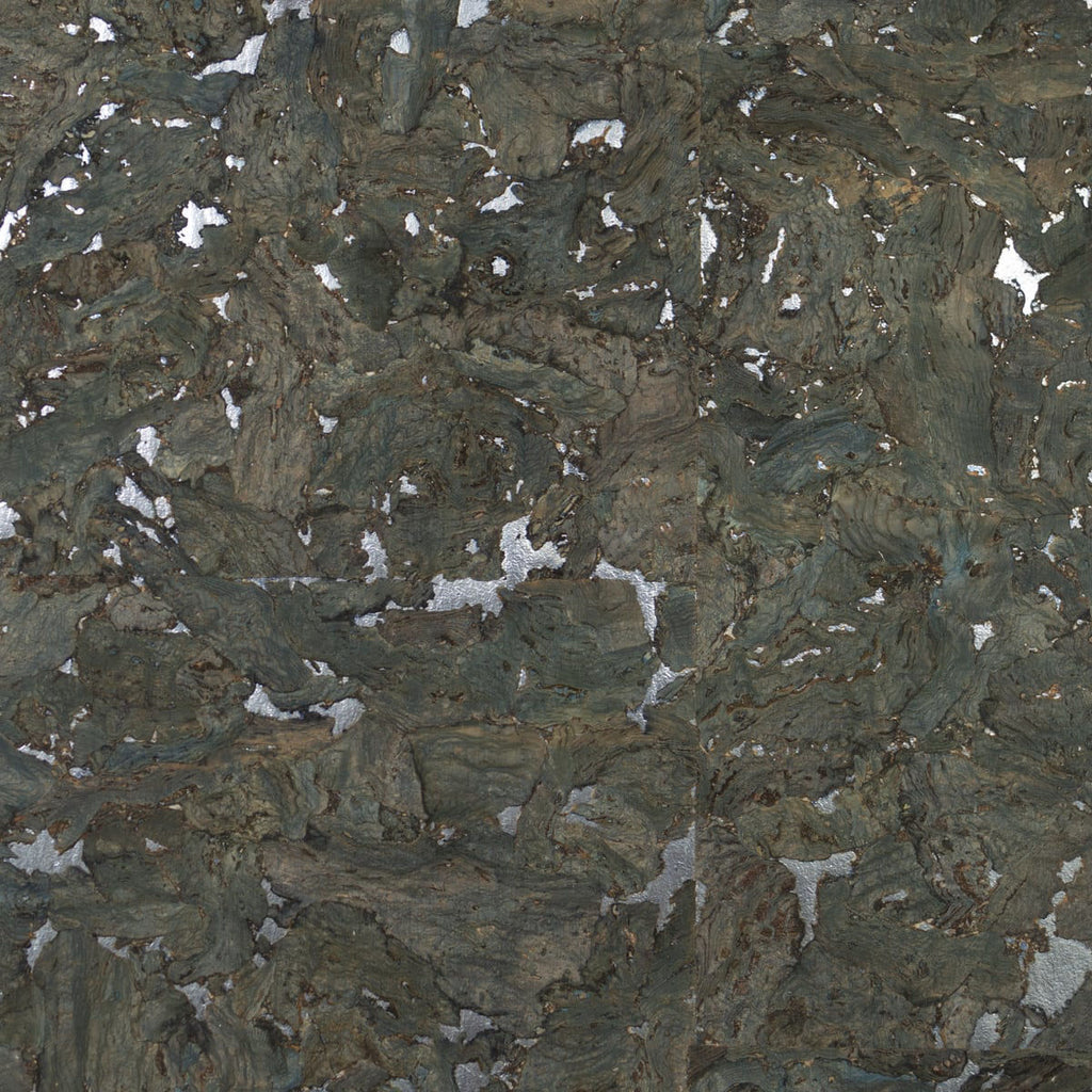 Nantucket Grasscloth Deep Sea & Metallic Silver Wallcovering | Phillipe Romano
