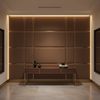 Aarden - Umber Earth Silicone Hybrid Upholstered Wall Panel | Architectural Fabrics