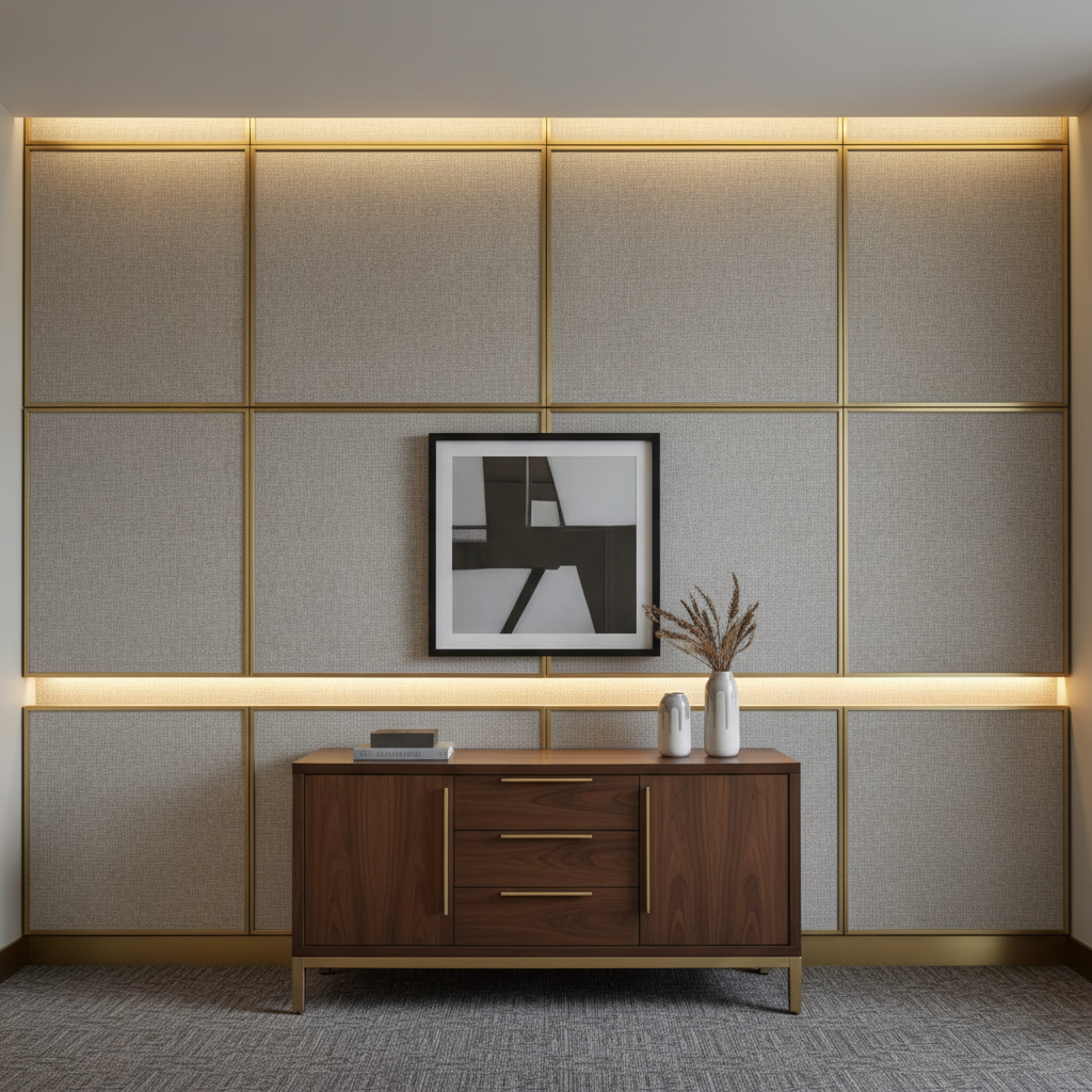 Tweed Bay - Fresco Upholstered Wall Panel | Architectural Fabrics