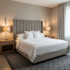 Algiers - Silver Cloud Performance Vinyl Upholstered Headboard | Architectural Fabrics