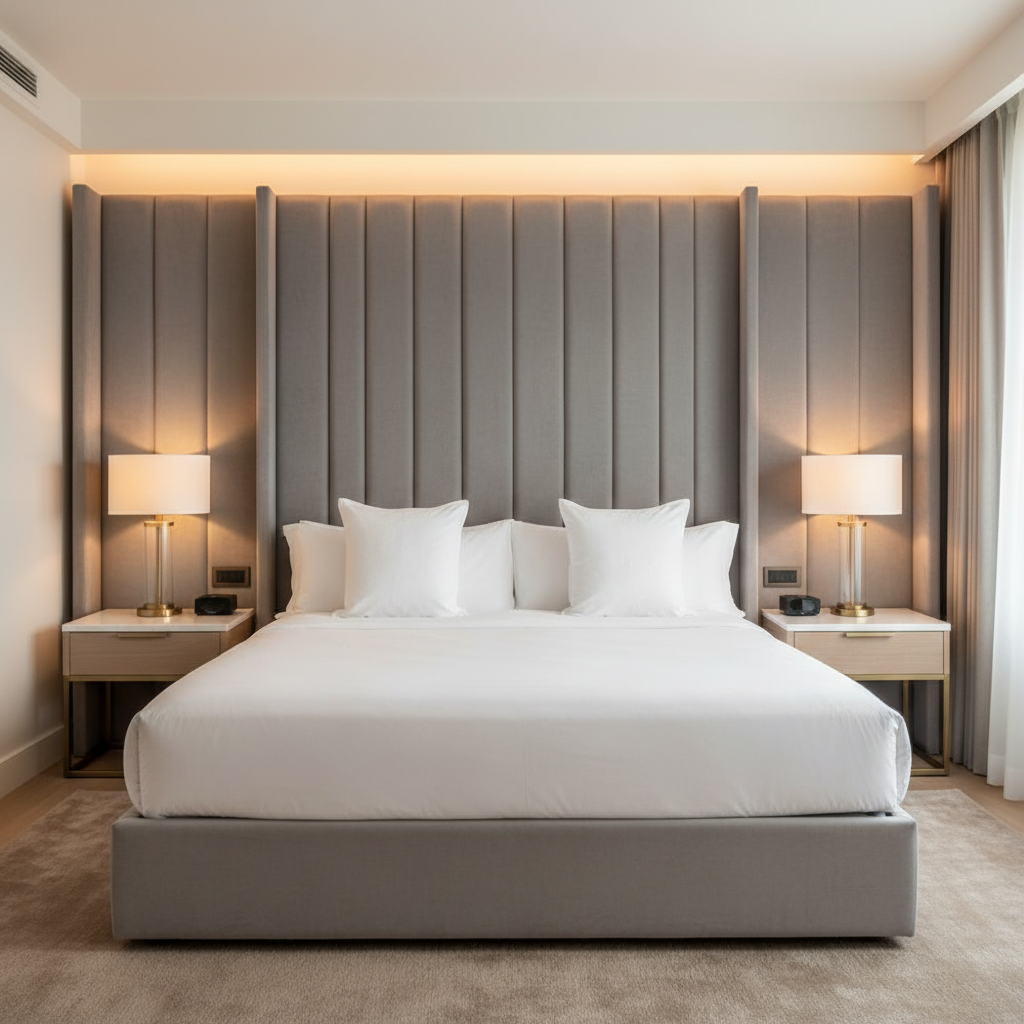 Maho Bay - Moonstone Upholstered Headboard | Architectural Fabrics