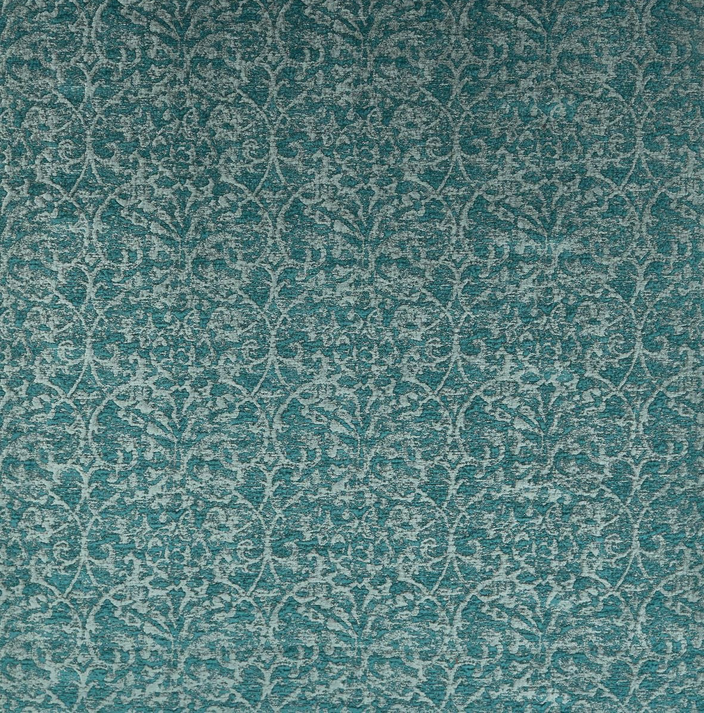 DWCY-900307 Nina Campbell Fabric Teal designer-wallcoverings-los-angeles