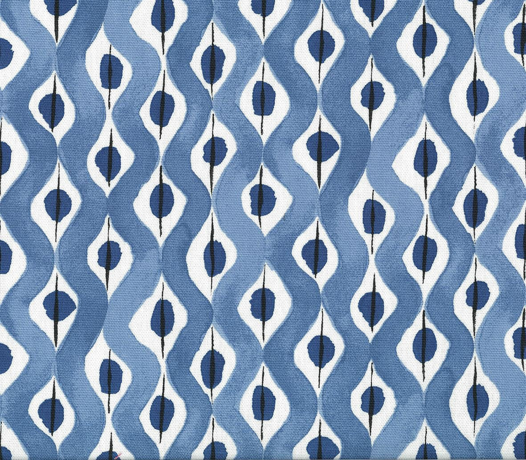 DWCY-900181 Nina Campbell Fabric Cerulean Blue designer-wallcoverings-los-angeles