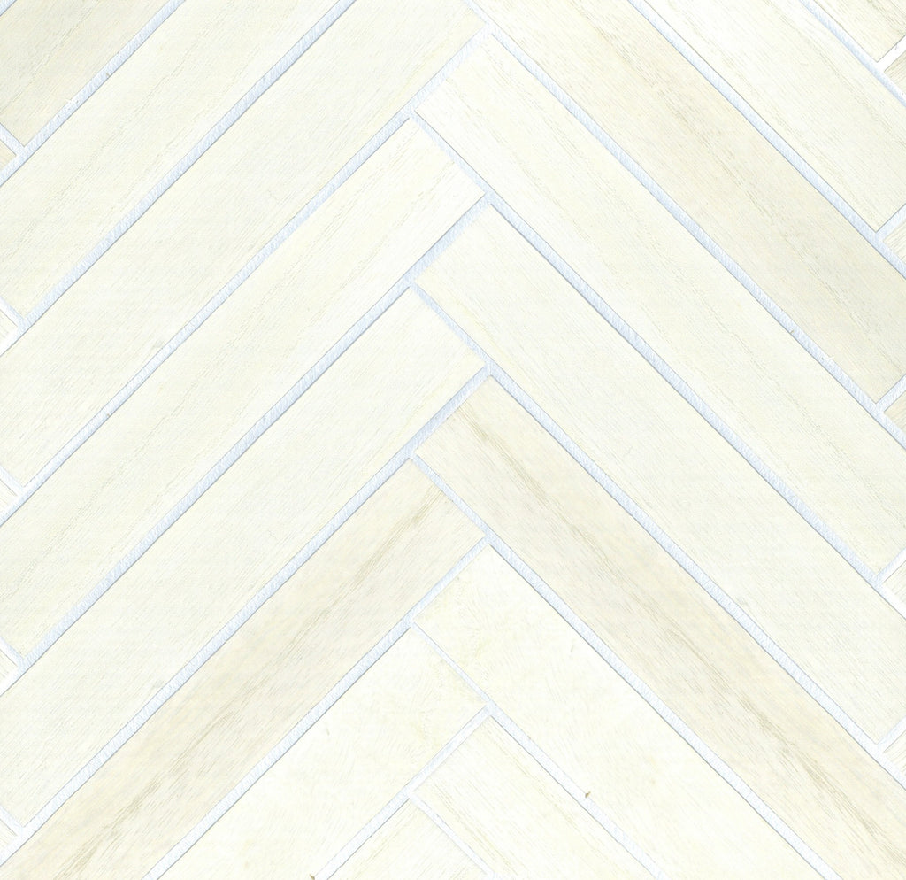 Palm Beach Shores-Linen White Wood Veneer Wallcovering | Phillipe Romano — WOOD-500510