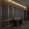 West Indian Lily - Graphite Upholstered Wall Panel | Architectural Fabrics
