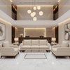Subtle Linen Texture Soft Cream Upholstered Sofa | Architectural Fabrics