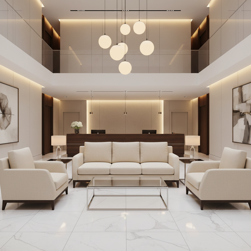 Subtle Linen Texture Soft Cream Upholstered Sofa | Architectural Fabrics