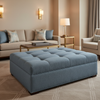 Tweed Bay - Neptune Upholstered Ottoman | Architectural Fabrics