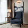 Vivace Reef - Ink Upholstered Chair | Architectural Fabrics