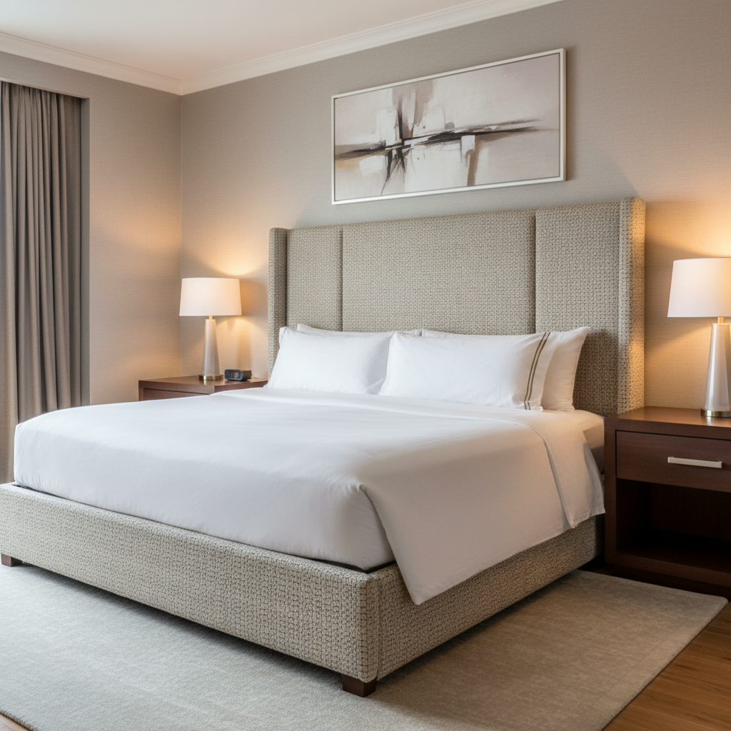 Turks Landing - Dove Upholstered Headboard | Architectural Fabrics
