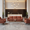 Algiers - Russet Leather Performance Vinyl Upholstered Sofa | Architectural Fabrics