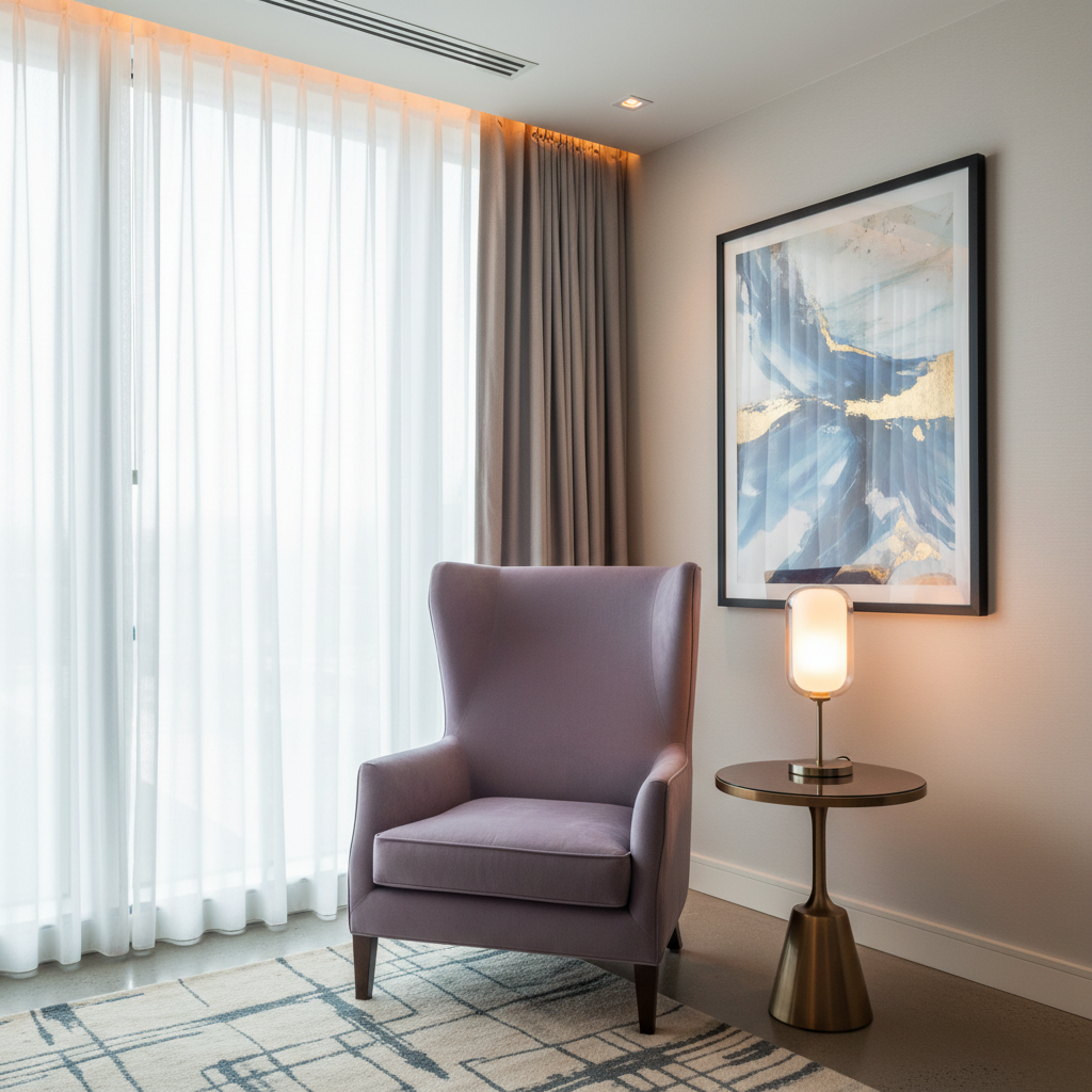 Ultrasuede  Lilac  Purple, Grey Upholstered Chair | Ultrasuede Upholstery