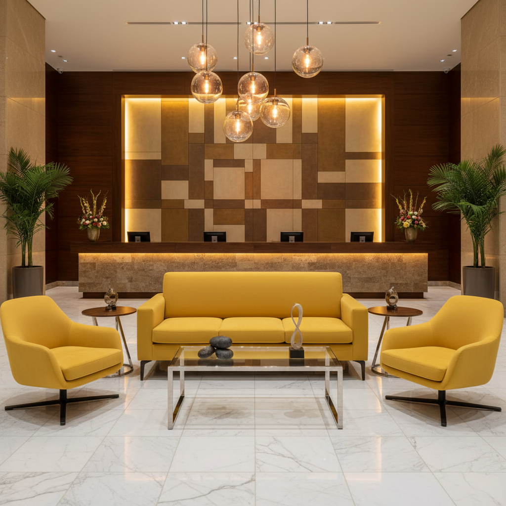 Ultrasuede  Sunshine Yellow Upholstered Sofa | Ultrasuede Upholstery