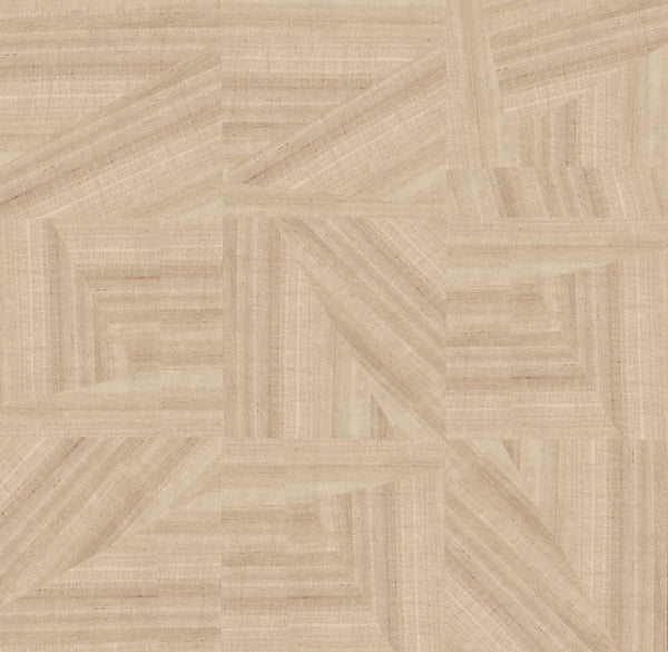 Cape Elizabeth-Sand Wood Veneer Wallcovering | Phillipe Romano