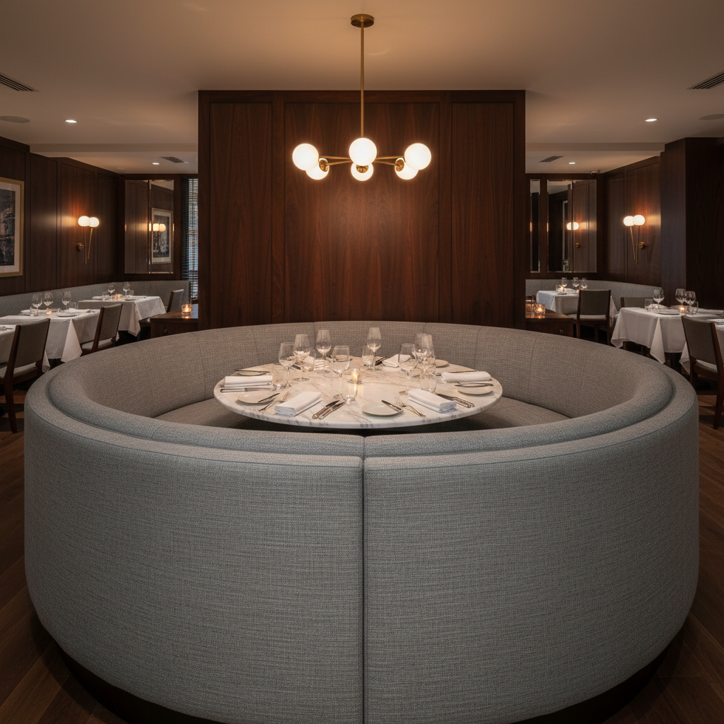 Peter Island - Metal Upholstered Banquette | Architectural Fabrics