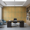 Moroccan Gold Shimmer Faux Tile | Hollywood Wallcoverings - Corporate Office commercial room setting