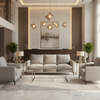 Rum Punch - Fog Upholstered Sofa | Architectural Fabrics