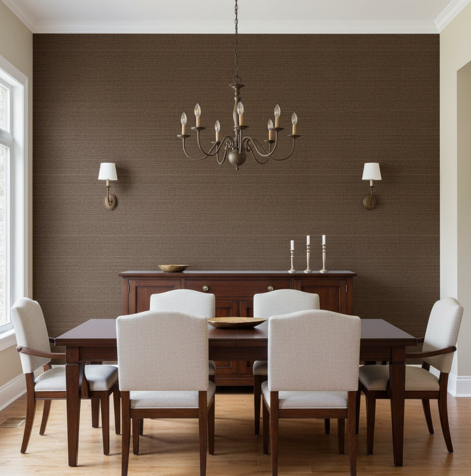 Alana Abaca Tight Woven Grass | Phillipe Romano - dining room room setting