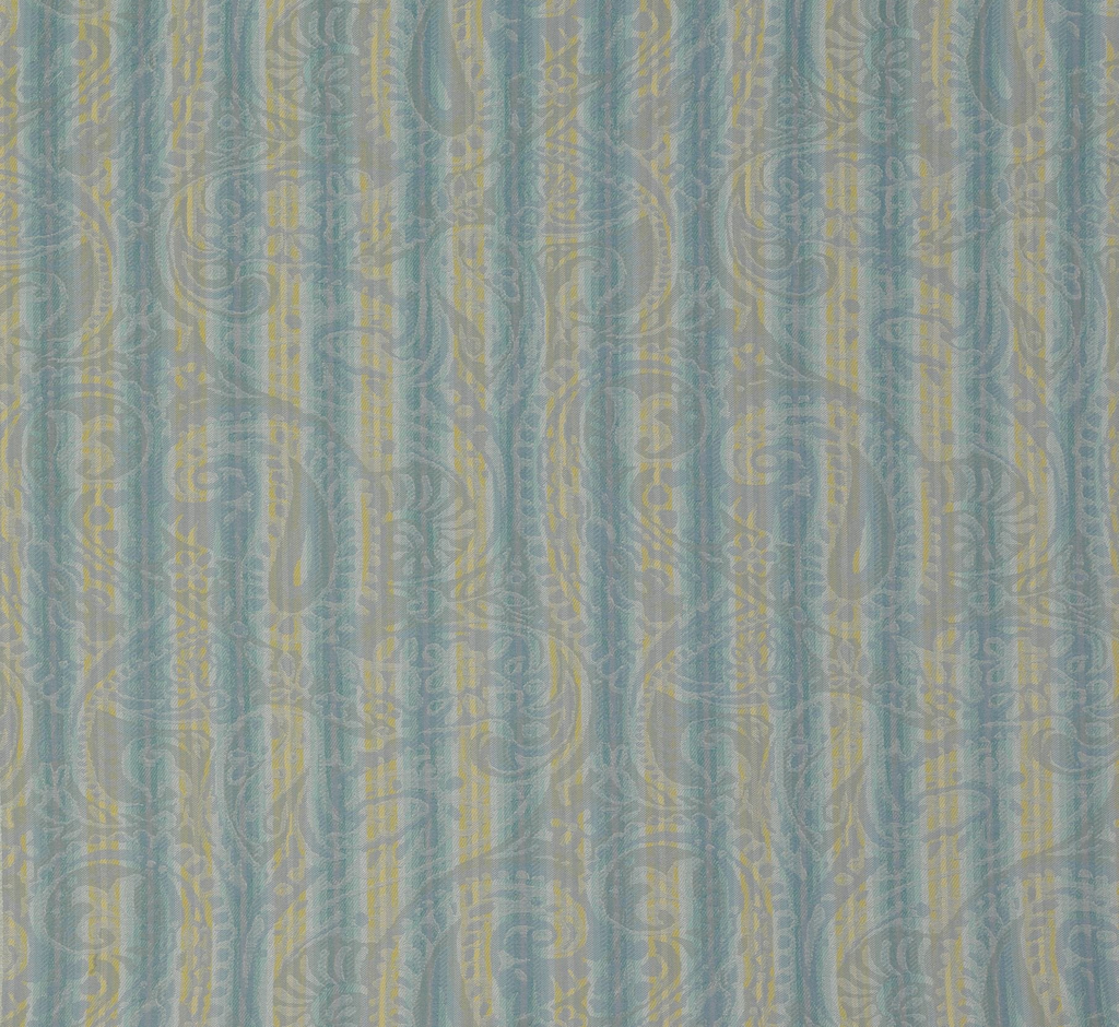 DWCY-900227 Nina Campbell Fabric Aqua designer-wallcoverings-los-angeles