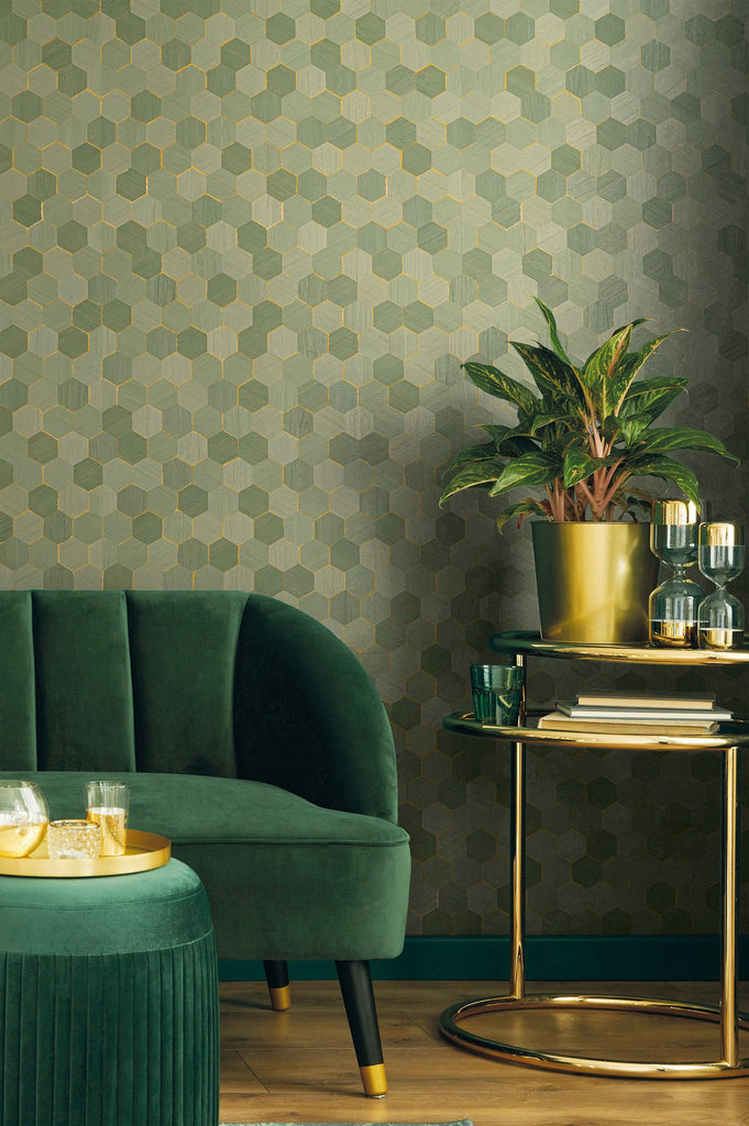 Ajiro Burst of Happiness - Let's Be Platinum Wallcovering | Maya Romanoff - Image 2