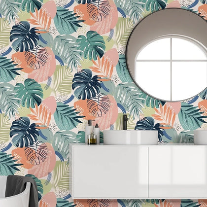 Abstract Jungle Teal Blue (Multicolour) | Brand McKenzie