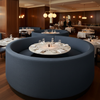 Linen Island - Storm Upholstered Banquette | Architectural Fabrics