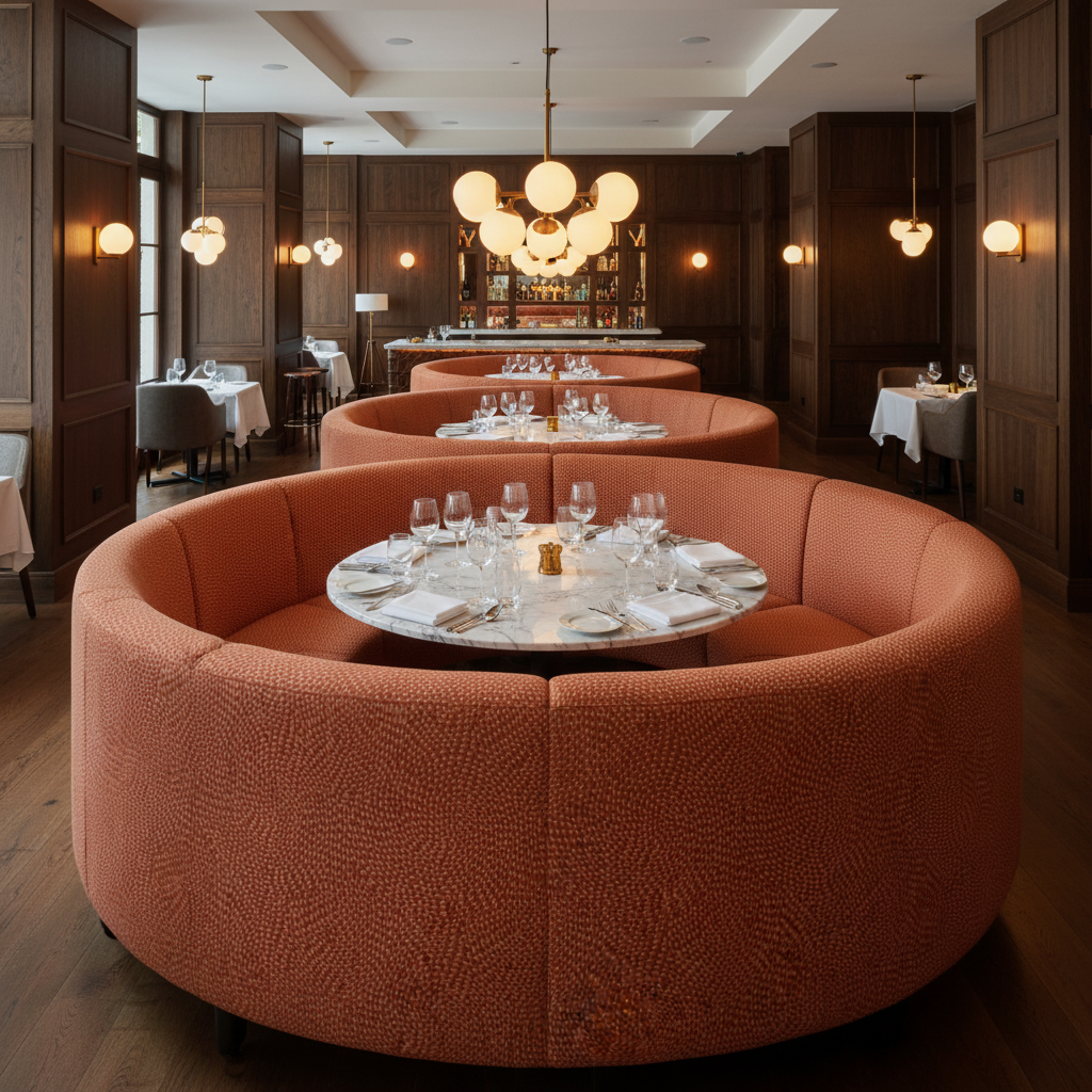 Aster - Aster Layered Polyurethane Upholstered Banquette | Architectural Fabrics