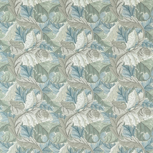 Acanthus Mineral Blue/Linen | Morris & Co.
